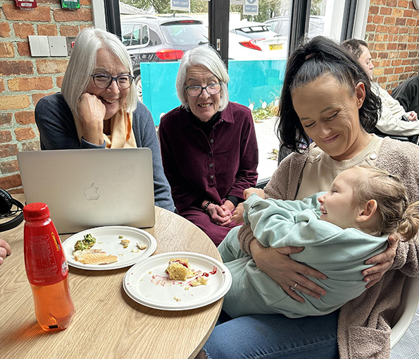 Ceri Phillips, Jane Wilson, Jayde Adams and Savanah