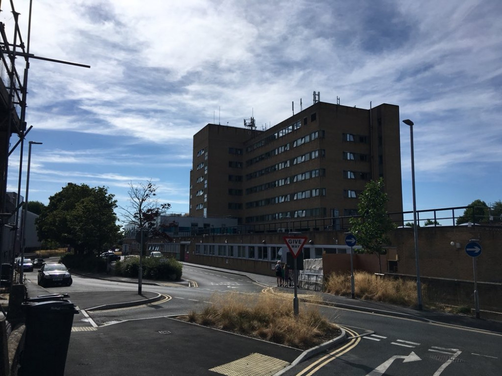 Yeovil Hospital on Higher Kingston in Yeovil. Image,Daniel Mumby.