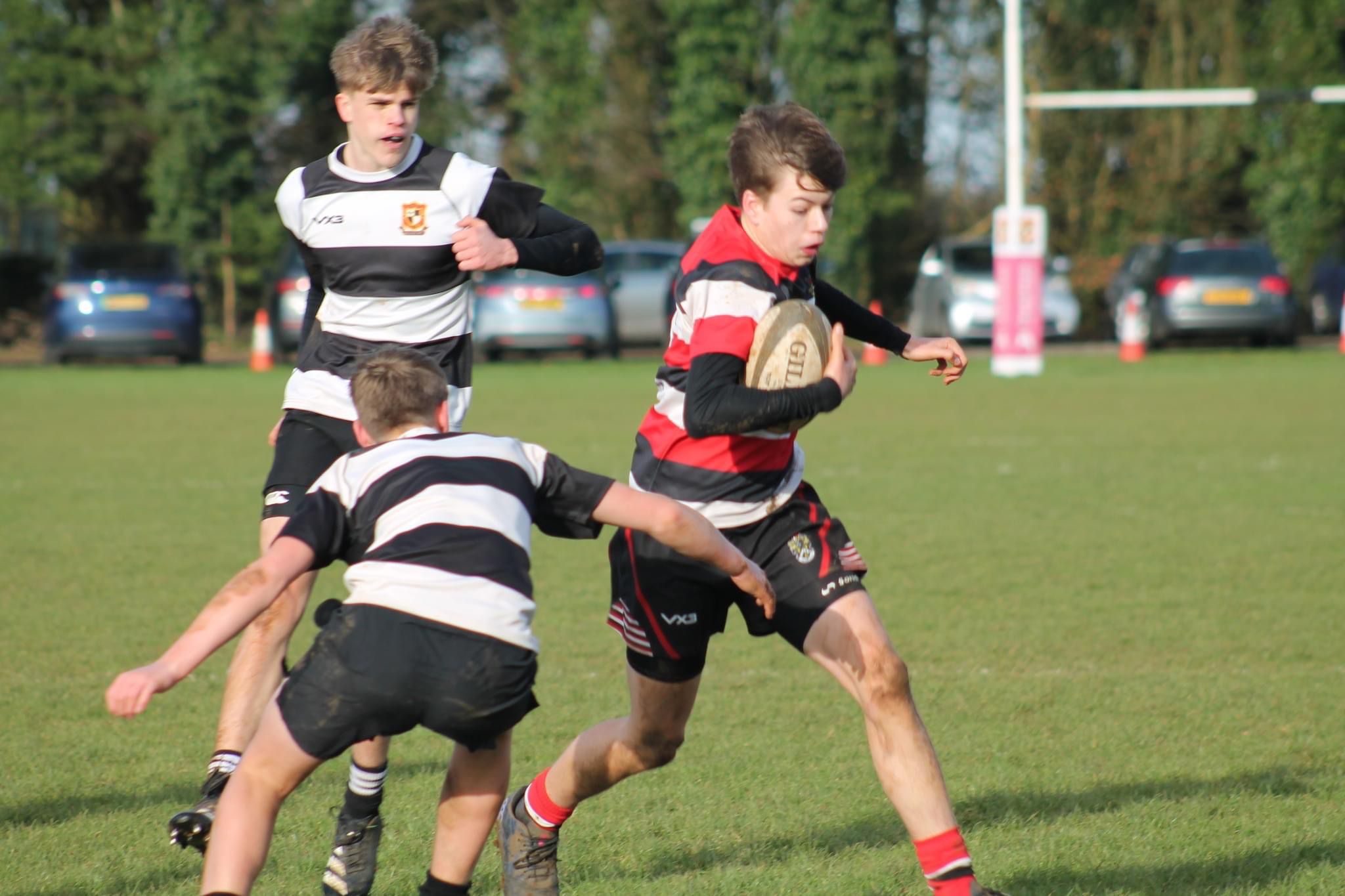 Too fast by half, the play from a Frome RFC Under 16. Image, Larraine Lawrence-Greenwood
