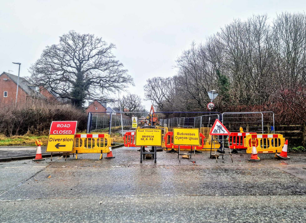 Crewe road fully closed until at least June Local News News