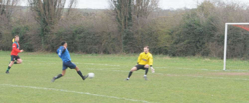 Lesal Thompson bagged a brace (Picture: Nub News)