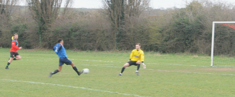 Lesal Thompson bagged a brace (Picture: Nub News)