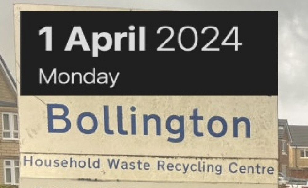 Bollington Household Waste Recycling Centre. (Image - Macclesfield Nub News) 