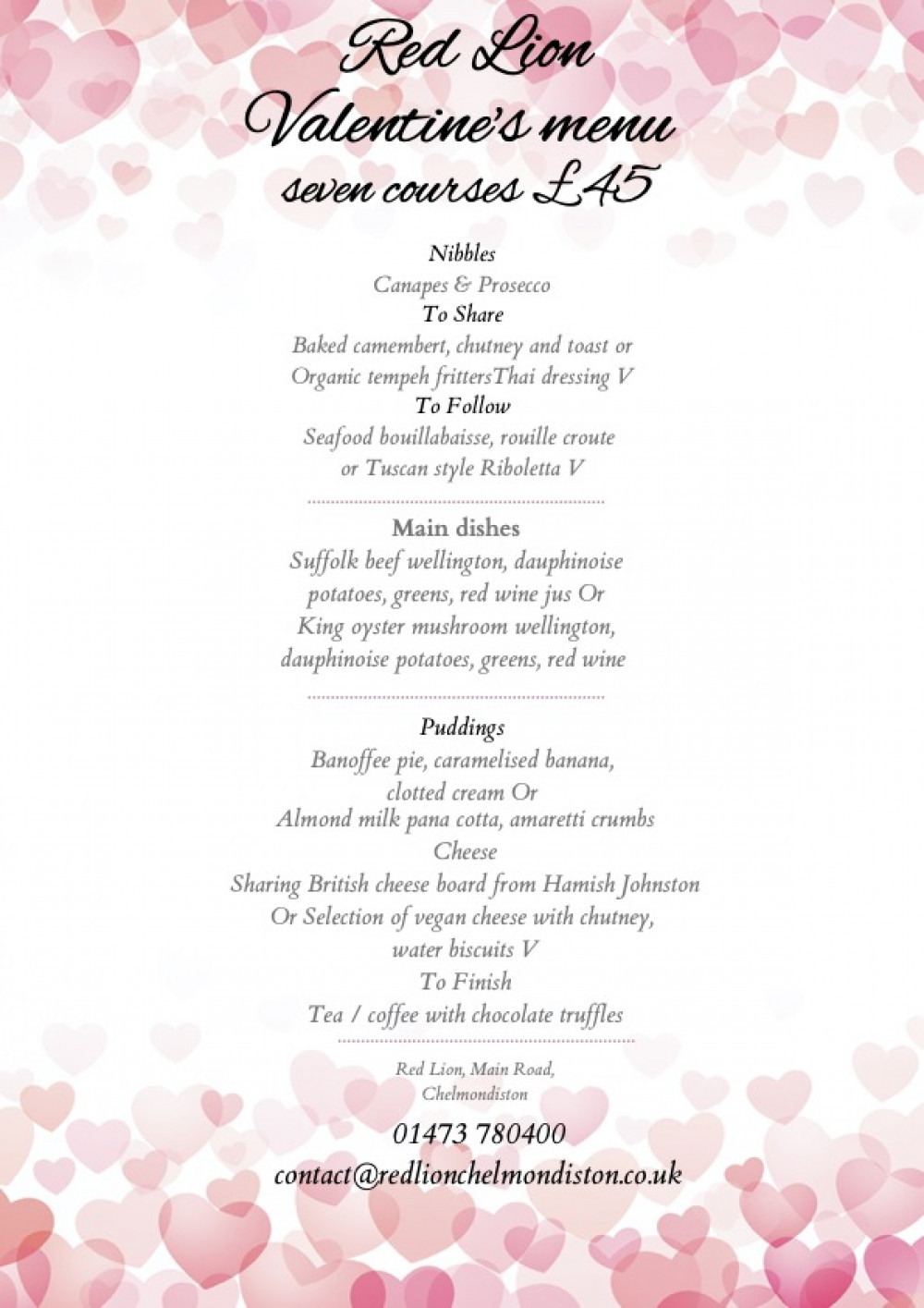 Valentine's Day at the Red Lion 