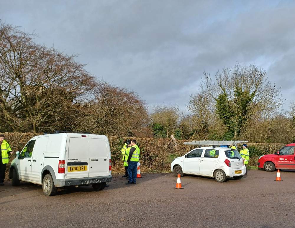 Road user operation held in Lilley near Hitchin