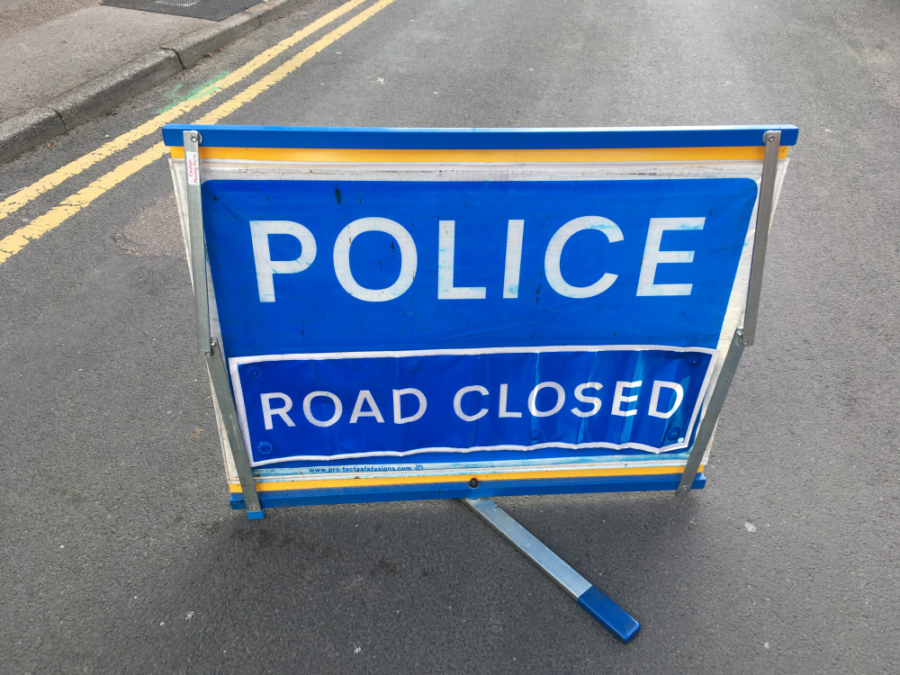 A car overturned on the A1 near Letchworth and Stotfold. CREDIT: Nub News 