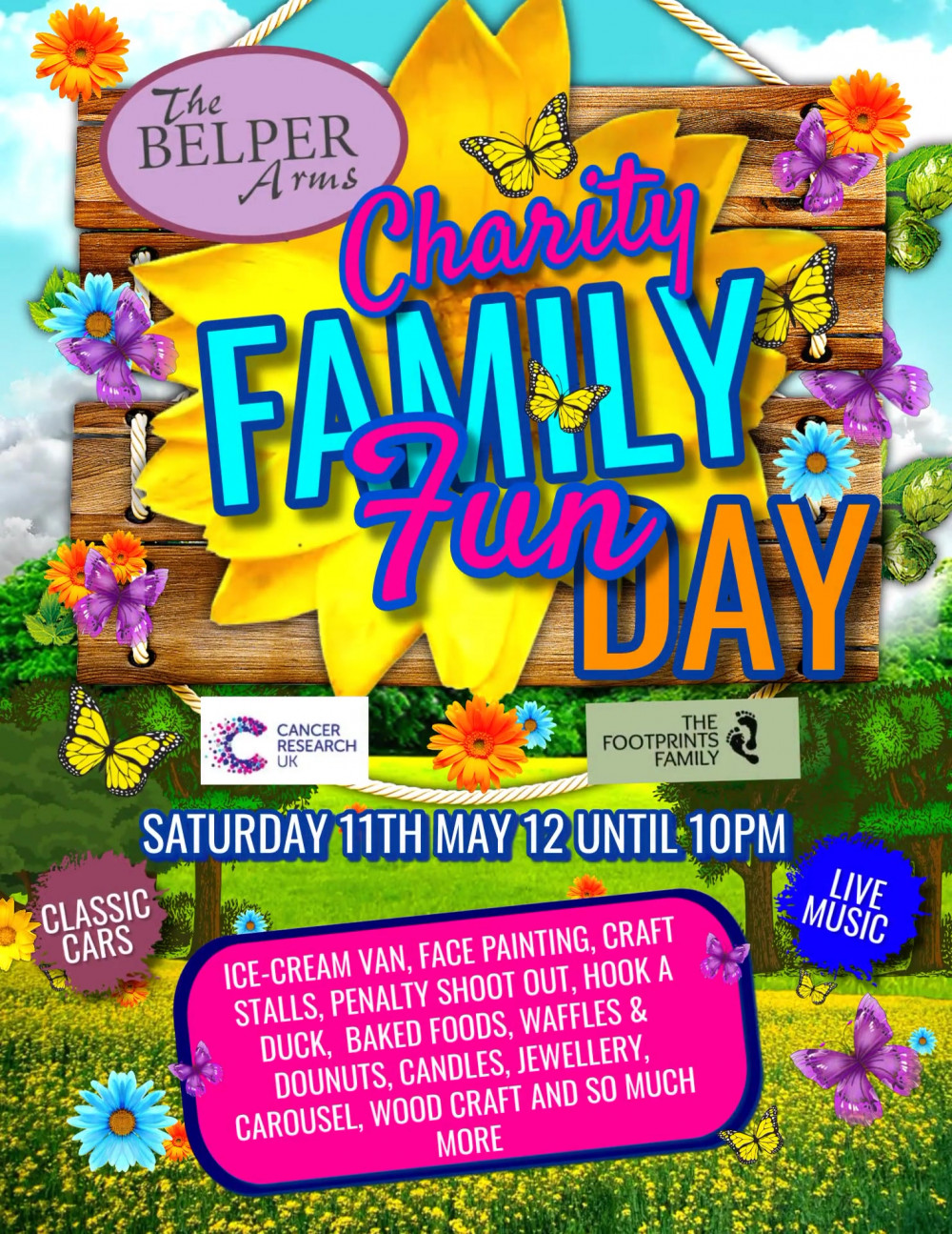 Charity Fun Day at The Belper Arms, Newton Burgoland, near Coalville, Leicestershire