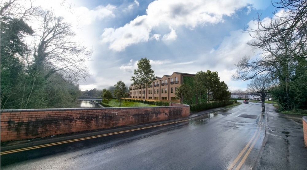 An artist's impression of how the houses would look at Cape Road (image via planning application)