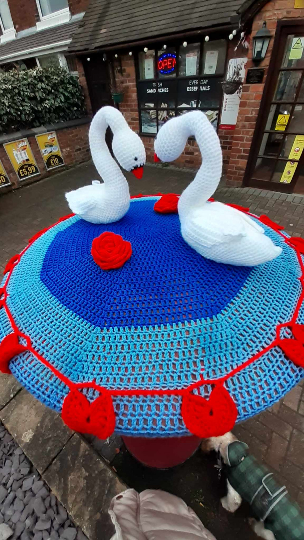 The impressive new post box topper in Rode Hall. (Photo: Deborah Bowyer/Alsager Nub News)