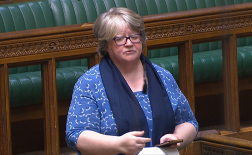 Felixstowe MP Thérèse Coffey in the House of Commons (Picture: LDRS) 