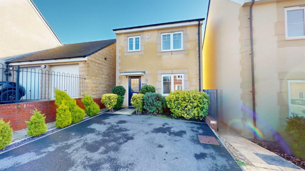 The three bedroomed and two bathroom house is on a popular Midsomer Norton estate, image Barons