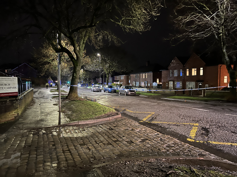 Sandon Road, Meir, was closed for around two hours last night (Nub News).