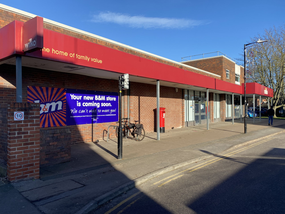 B&M is taking over the former Wilko store on Station Road (image by James Smith)