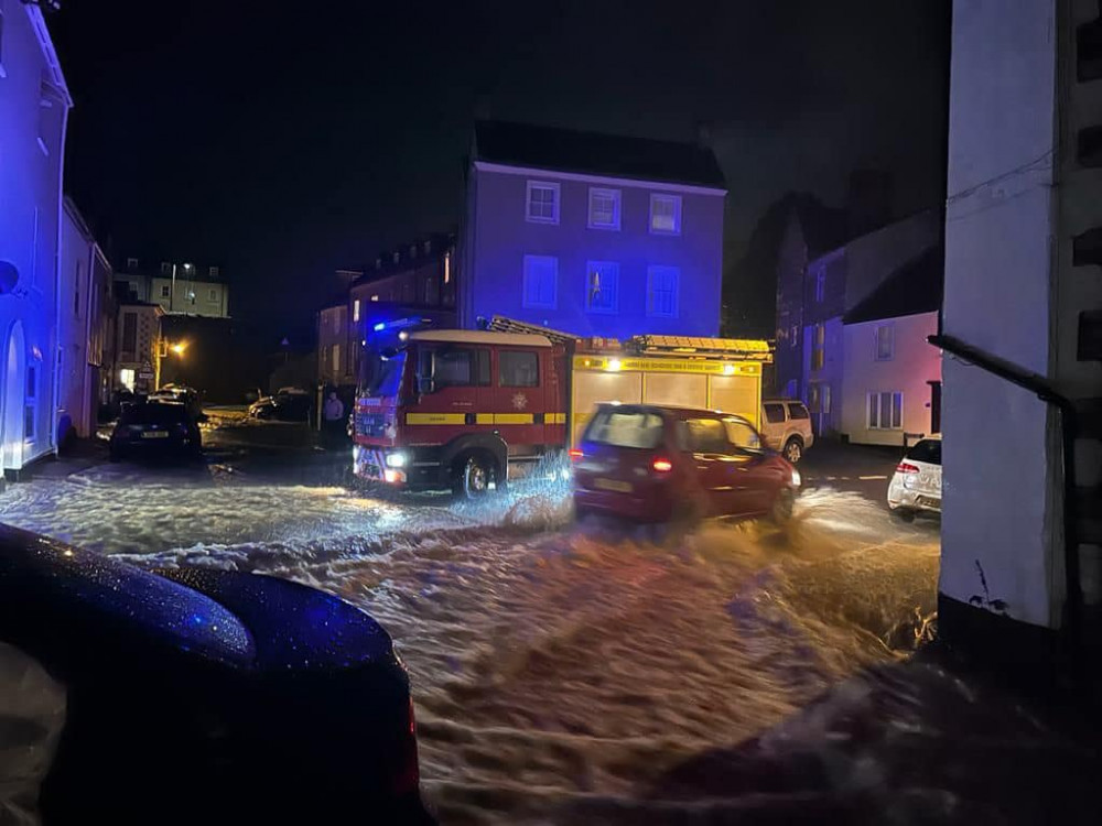 Flooding in Shepton Mallet caused by Storm Henk (File photo: Shepton Mallet Town Council) 