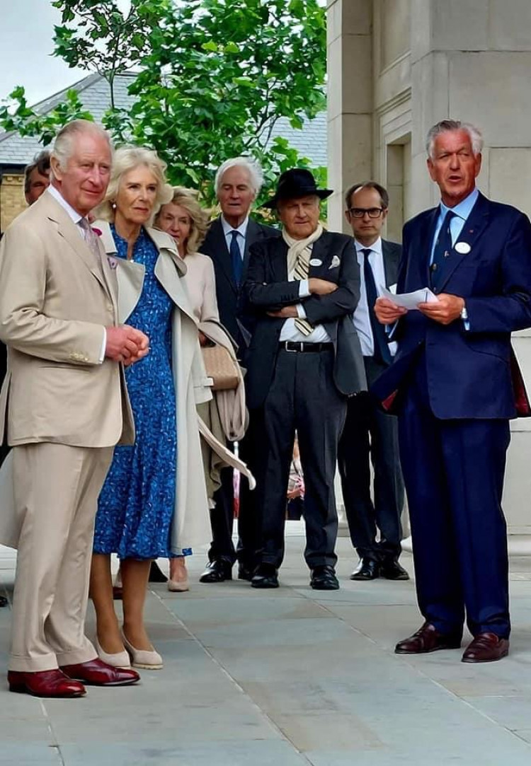 The King and Queen Camila in Dorset last year. 