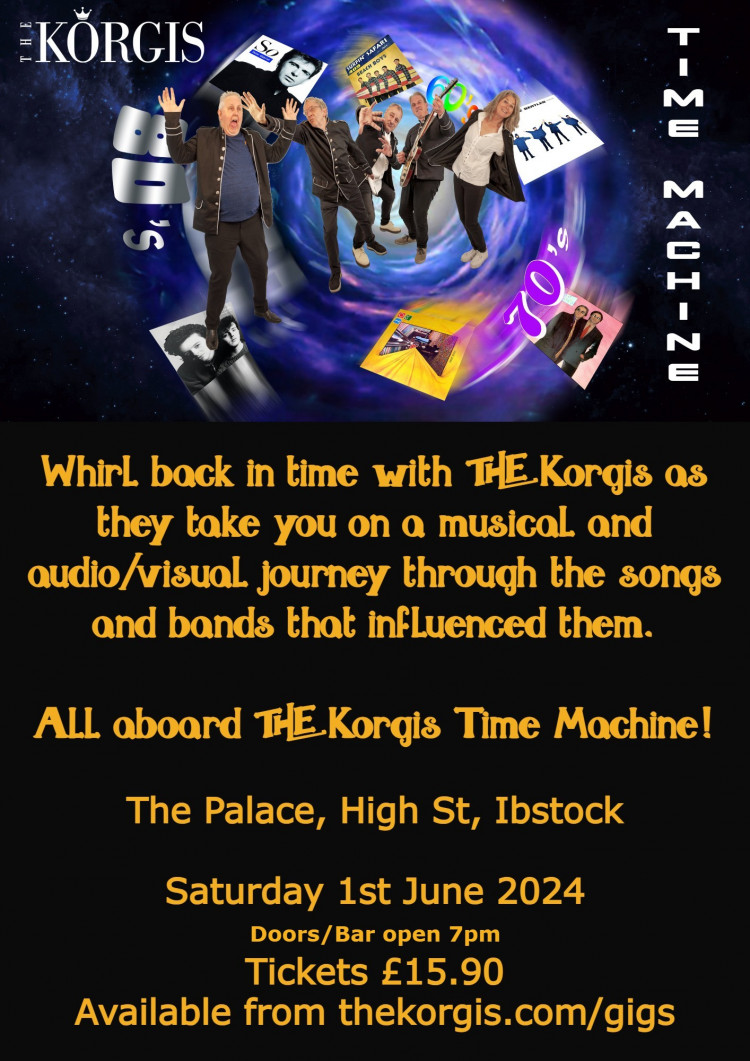 The Palace Presents The Korgis Time Machine at The Palace Community Centre, Ibstock, near Coalville