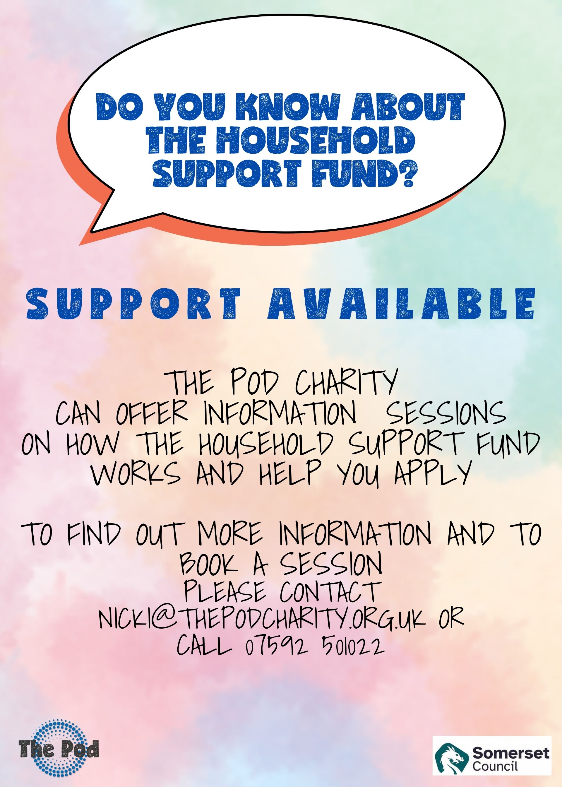 Where to get help, image The Pod Charity