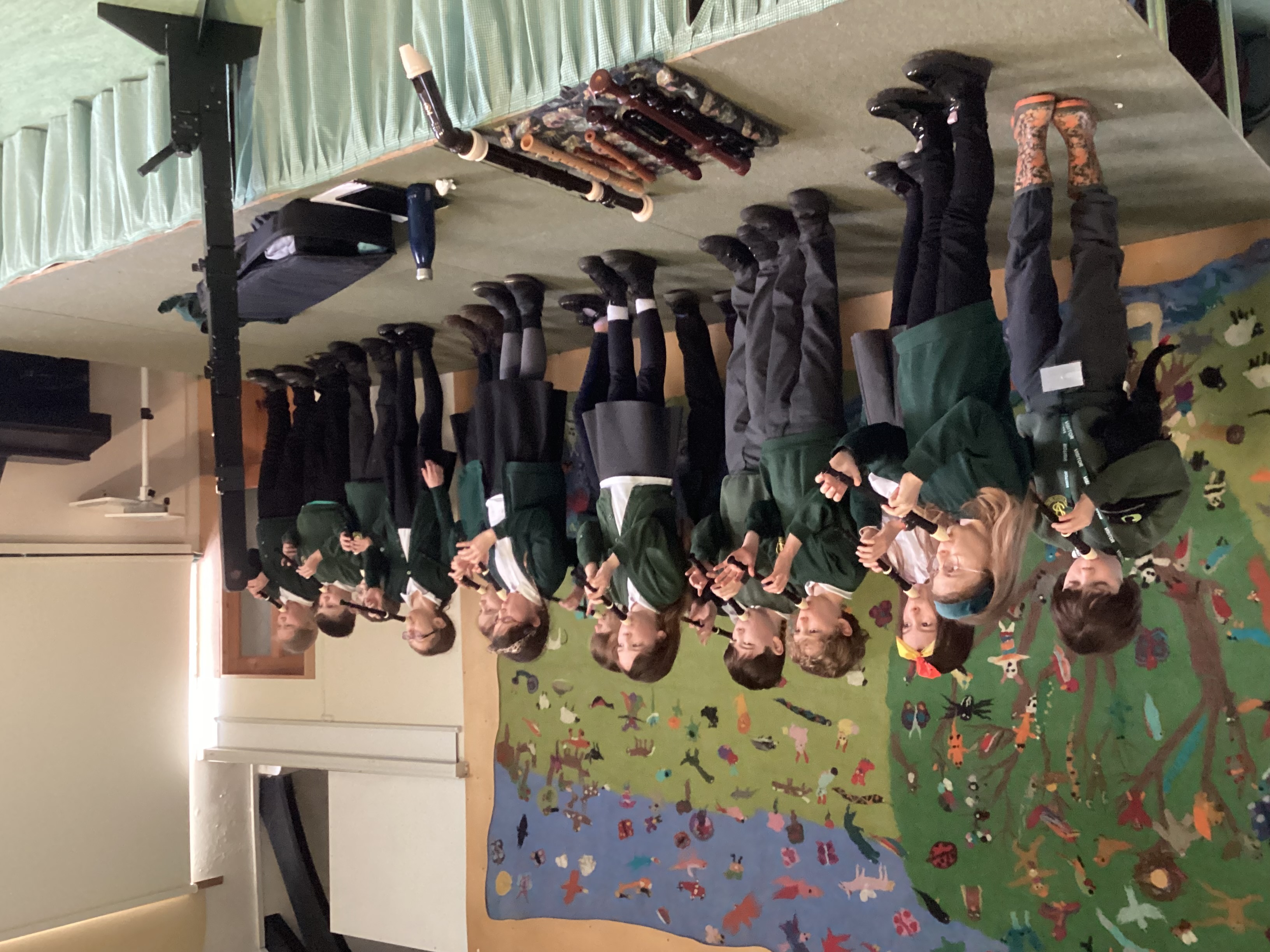 Vallis children performing, image Vallis First School 