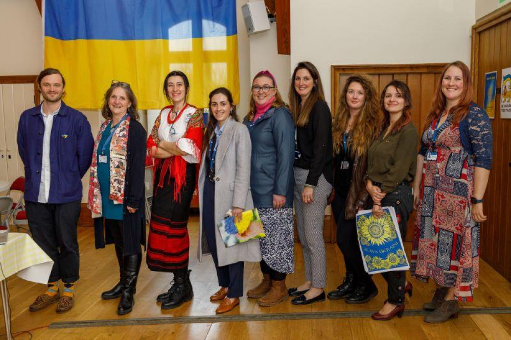 Community came together to express support for Ukrainians 