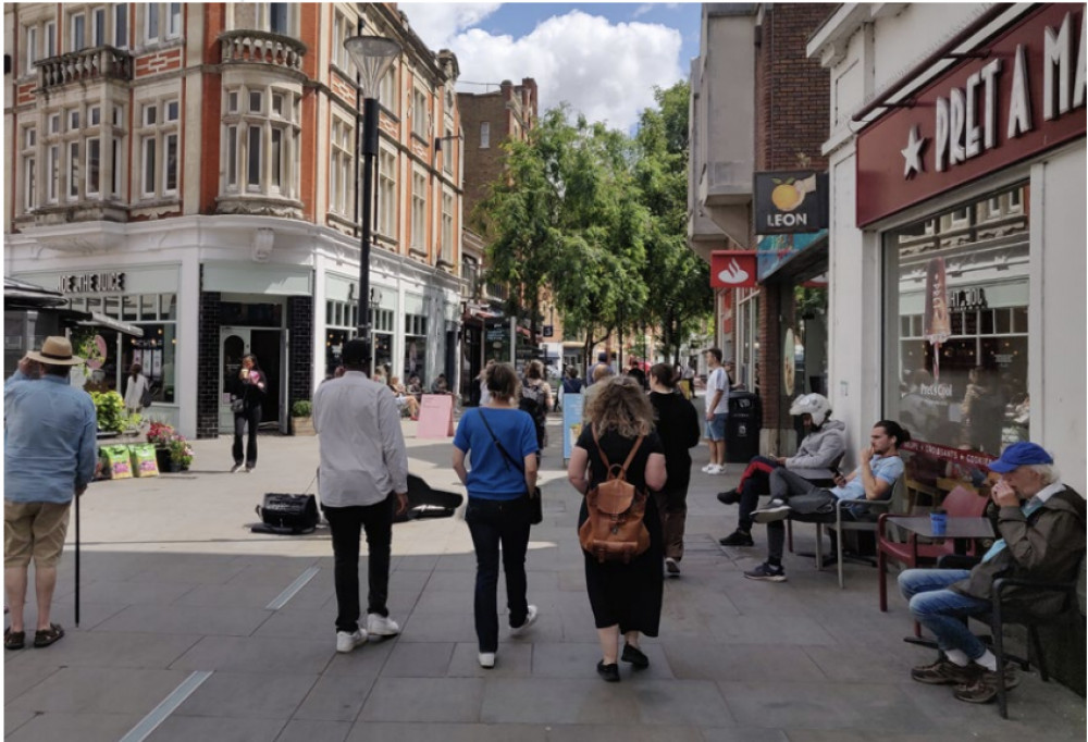 Richmond Town Centre Engagement Survey reveals main reason for visiting Richmond is to 'eat or drink out'. (Photo Credit: Richmond Town Centre survey results).