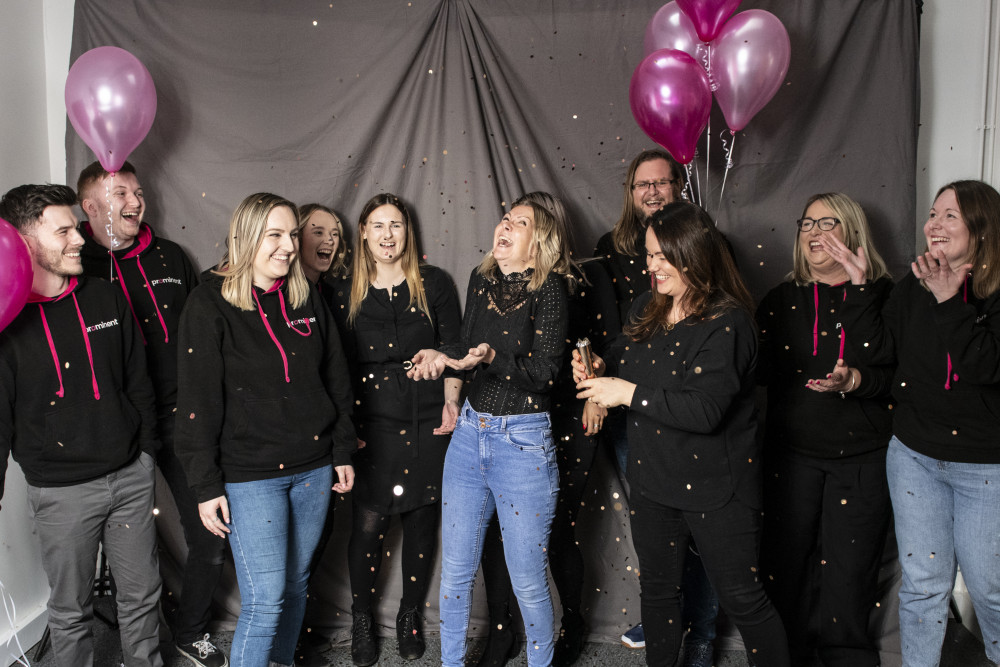 Prominent PR team celebrate the company’s 10th birthday (Picture: Sarah Lucy Brown)