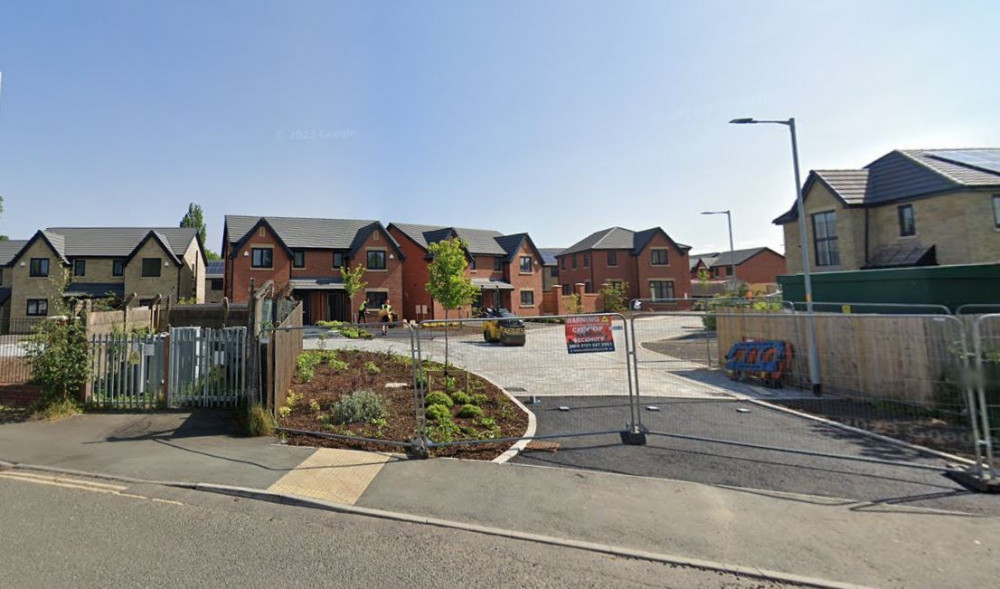 The project to build more than 80 new homes in Hazel Grove is up and running again after a delay (Image - Google Maps)