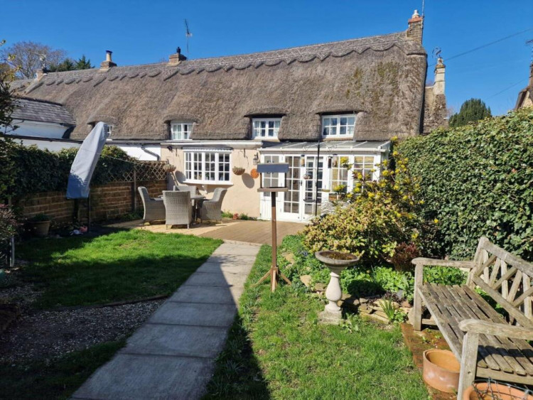 The property is located in Pudding Bag Lane, Exton, Rutland. Image credit: Moores. 