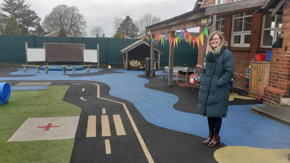 Headteacher,  Rachel Woollam, has impressive plans for the outdoor project. (Photo: Nub News)