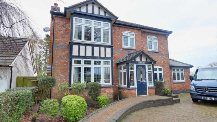 The four-bedroom detached home on Englesea Brook Lane, Englesea Brook, Crewe (Nub News).