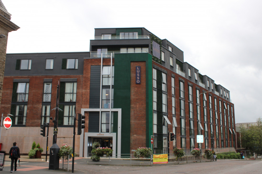 The Lusso apartments are to get a fifth story extension. (Image - Macclesfield Nub News) 