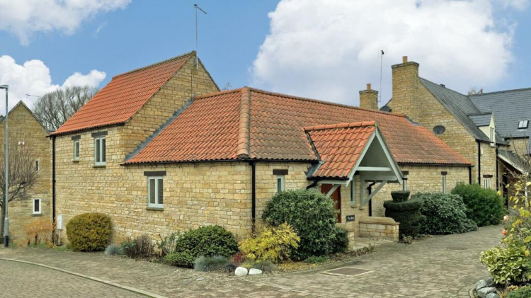 The property is located in Home Farm Close, Great Casterton, Rutland. Image credit: Goodwin.