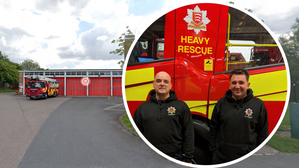  Firefighters Thomas Bunting and Steven Small (Photo: Essex County Fire & Rescue Service, Google Street View)