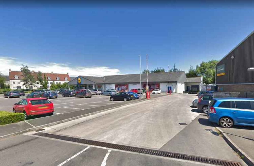 Lidl in Wells will be expanding onto the Travis Perkins site (Credit: Google) 