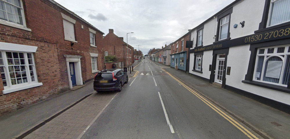 The incident happened in Measham High Street. Image: Instantstreetview.com