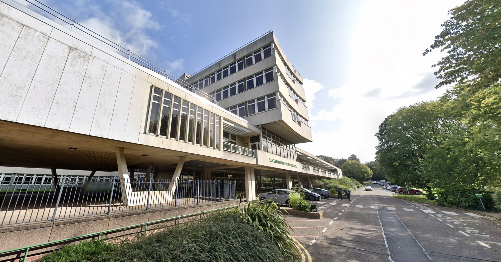 County Hall in Glenfield. Photo: Instantstreetview.com