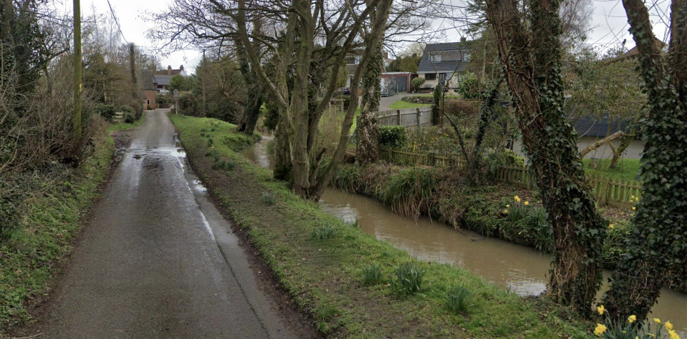 Mill Street in Packington is at risk of flooding for the second time this year. Photo: Instantstreetview.com