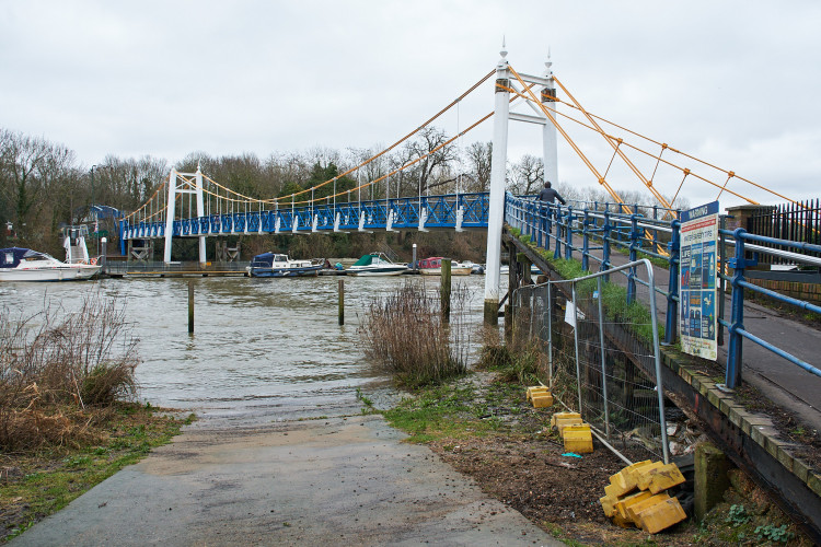 While Teddington Lock's bridges have been restored, Richmond Council is yet to begin work on the nearby ramp along Ferry Road (Photo: Oliver Monk)