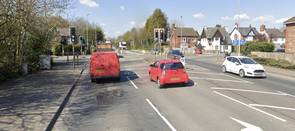 The collision happened at Stephenson Way in Coalville on Wednesday evening. Photo: Instantstreetview.com