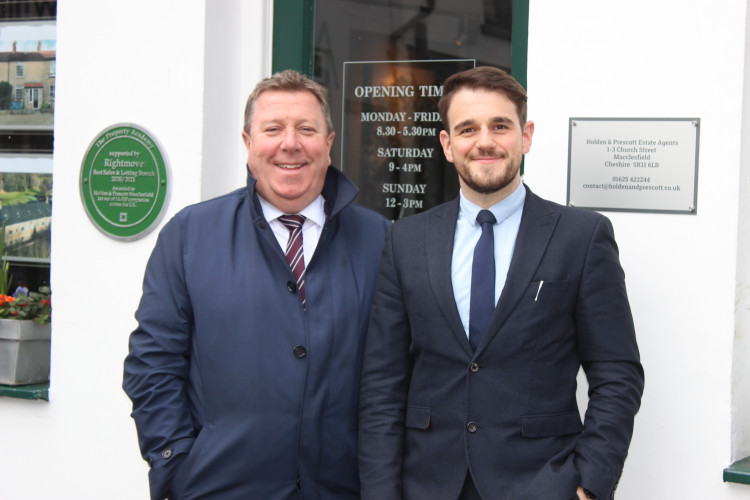 Co-Founder, Director and Owner Will Prescott (left) pictured with Bollington resident and Head of Sales Jack Hanson (right), who has worked for H&P for nine years. (Image - Alexander Greensmith / Macclesfield Nub News) 