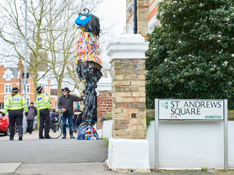 Safety concerns regarding the condition of St Andrew's Square saw celebrations move indoors (Photo: Oliver Monk)