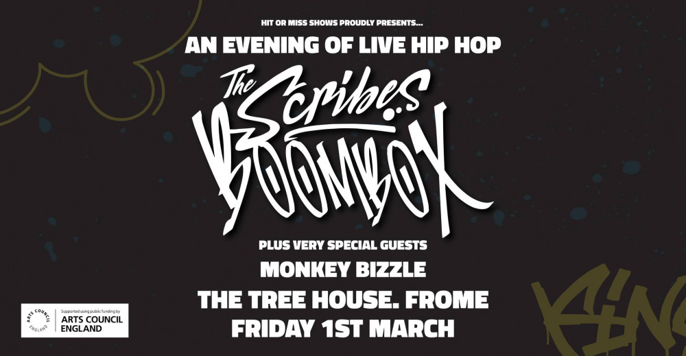 The Scribes Boombox LIVE @ The Tree House, Frome + Monkey Bizzle