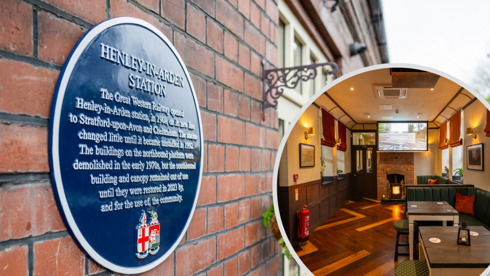 The new bar and community space opened at Henley-in-Arden Station last weekend (images via Network Rail)