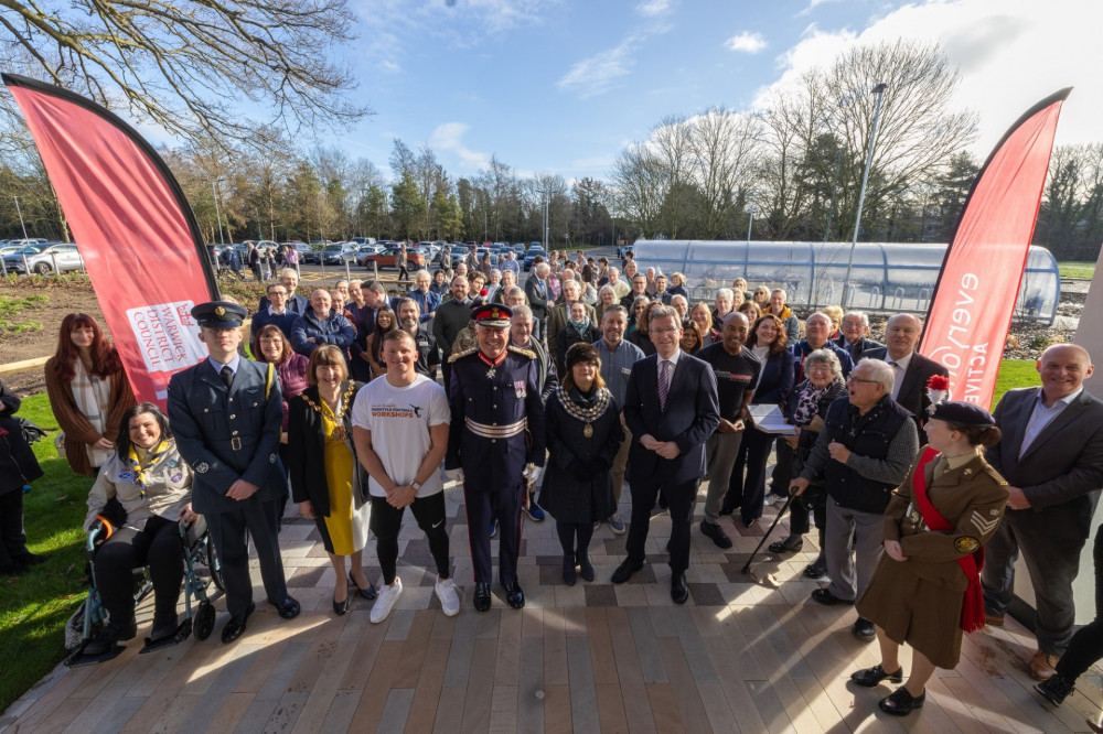 Guests gather to celebrate the official opening at Castle Farm (image via Everyone Active)