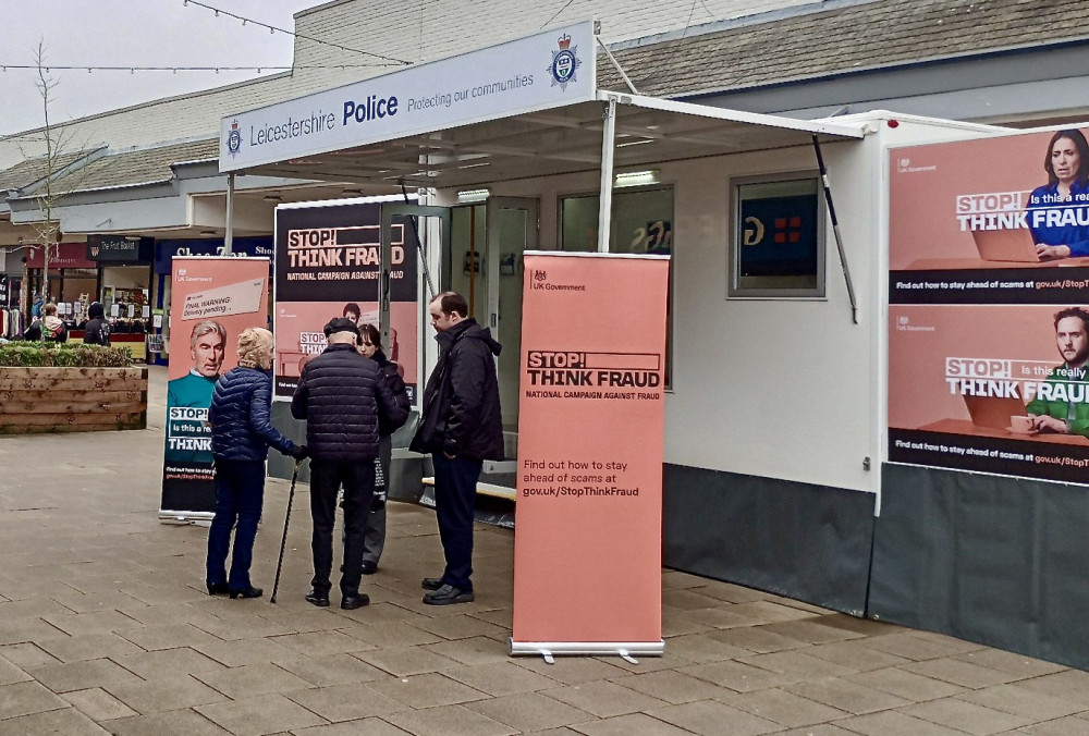 The roadshow visited Coalville's Belvoir Shopping Centre earlier this month. Photo: Leicestershire Police