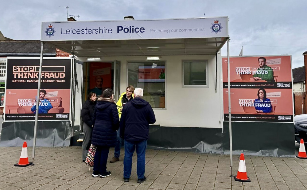 The roadshow visited Market Street in Ashby de la Zouch earlier this month. Photo: Leicestershire Police