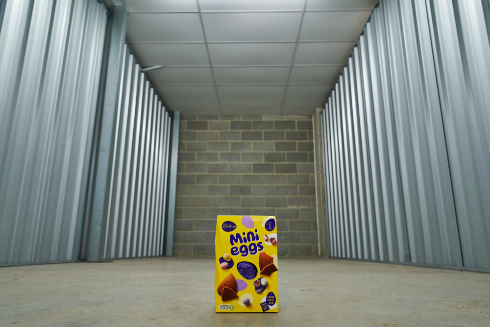 Twickenham locals urged to donate chocolate eggs and fill unit the size of a red phone box for The Felix Project. (Photo Credit:  Access Self Storage).