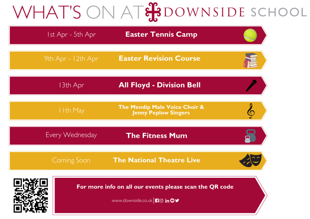 What's on at Downside School!