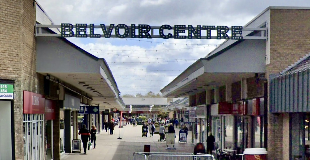 The incidents happened in the Belvoir Shopping Centre in Coalville. Image: Instantstreetview.com