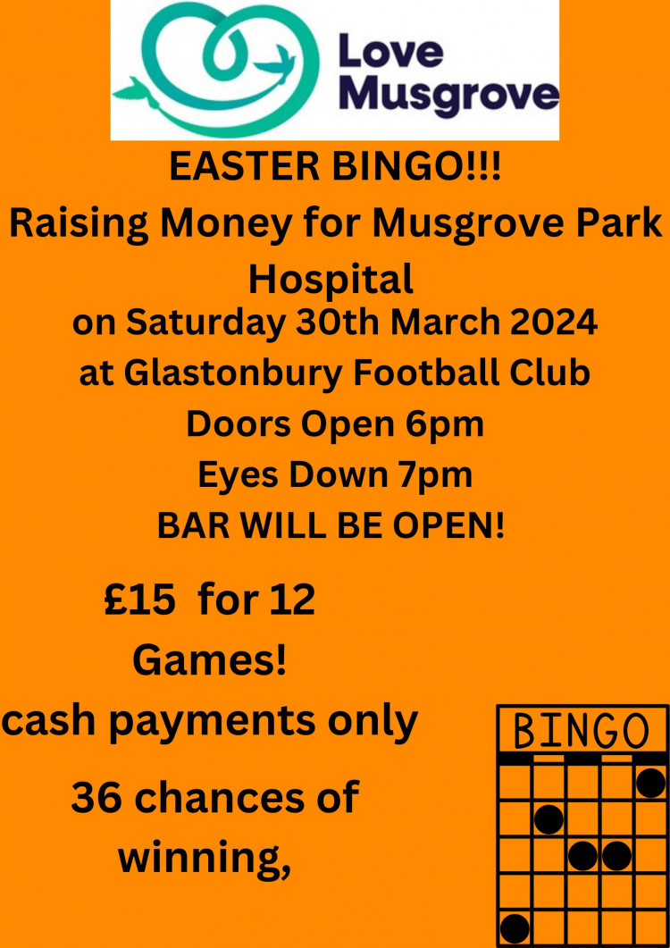 Easter Bingo for Love Musgrove