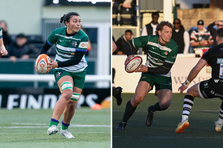 Ealing Trailfinders' Billy Twelvetrees & Shannon Ikahihifo (credit: Ealing Trailfinders Rugby Club).